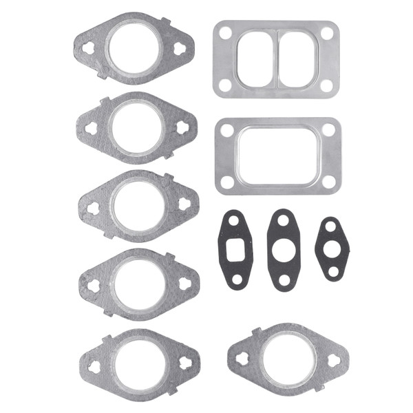 11pcs Engine Exhaust Manifold Gasket Set Replacement for Dodge for Cummins 1998.5‑2007 5.9L ISB 24V