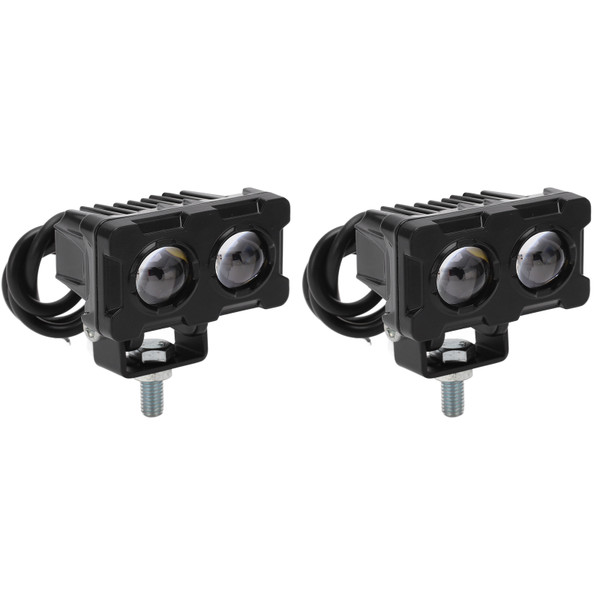 1 Pair Motorcycle LED External Work Light Fit for Motorbike Off Road UTV ATV with M8 Mounting Aperture