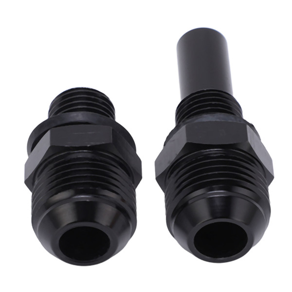 1 Pair 8ANx1/4NPS Aluminium Alloy Transmission Oil Cooler Adapter Fitting Replacement for GM Turbo 350 400 4L60E 200RLong