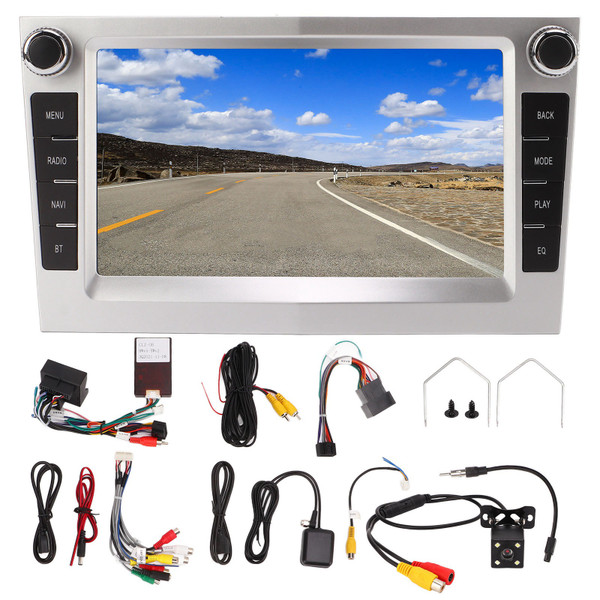 7in GPS Navigation CARPLAY Multimedia Radio Video Player for Android 11.0 Replacement for Opel Astra 2004‑2009 Silver 2G RAM 32G ROM
