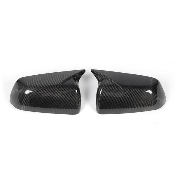 1 Pair Rearview Mirror Covers Carbon Fiber Left Right Side Door Wing Mirror Cap Replacement for Mitsubishi Lancer EX EVO