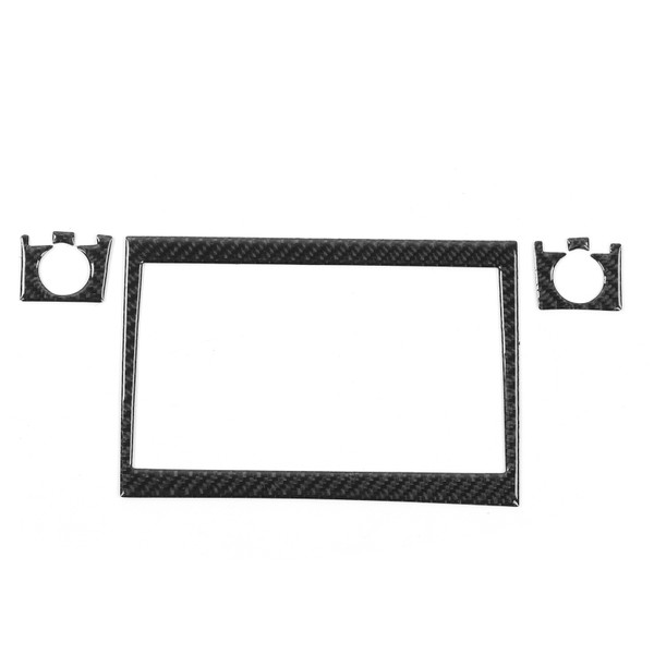 5pcs CD Radio Navigation Panel Trim Frame Carbon Fiber Sticker Decoration Fit for Prius 2012-2015