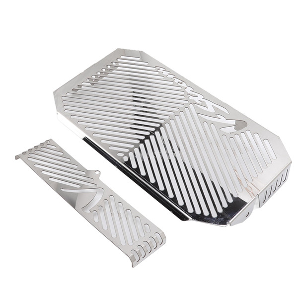 Motorcycle Water Tank Grill Cover Oil Radiator Protector Replacement for Suzuki DL650 V‑STROM 2004‑2010 Silver