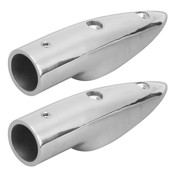 2pcs 7/8in Handrail End 316 Stainless Steel Anti Corrosion Accessory for Marine Boat