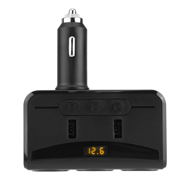 12V-24V Car Cigarette Lighter Power Socket Splitter Adapter 3.1A Dual USB Charger Voltmeter