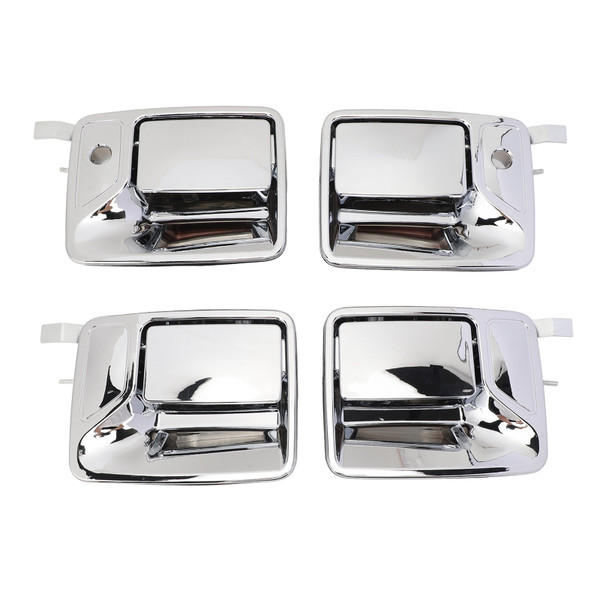 Exterior Door Handles 7C3Z2522405AA Chrome Plated Door Handle Set for F‑450 F‑550 Super Duty 1999‑2016 Set Of 4