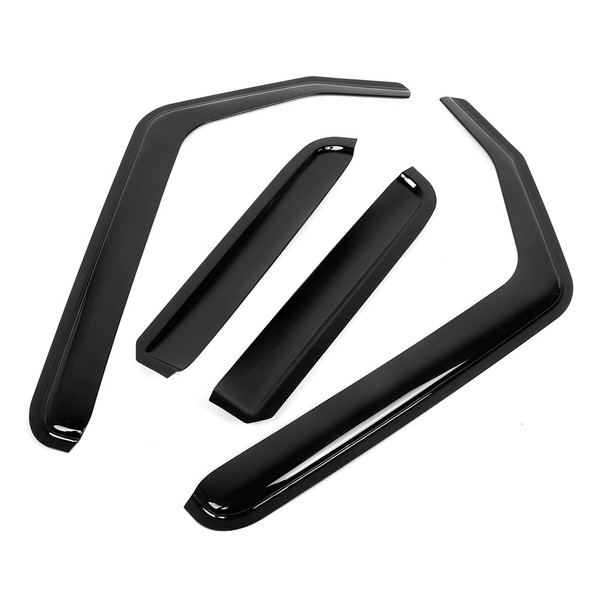 Window Visor Shades Sun Rain Guard Deflector Fits for Jeep Wrangler JK 06-17 4 Doors