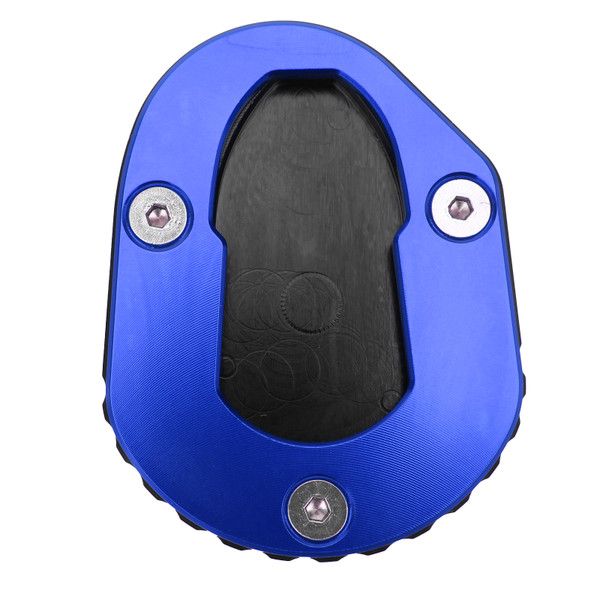 Motorcycle Side Stand Base Kickstand Extension Plate Enlarger AntiSlip Fit for YAMAHA MT125 YZFR125 1418(Blue )
