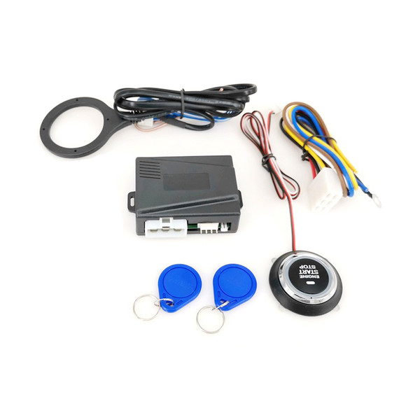12V Car Engine Push Starts Button Ignition Starter Keyless Engine Starts Stop System Push Button Starts Stop Button Remote Engine Starts