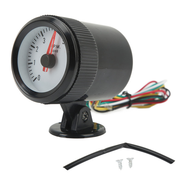 0‑8000RPM Tachometer 52mm Tacho Gauge Blue LED Backlight for 4 6 8 Cylinders Gasoline Car