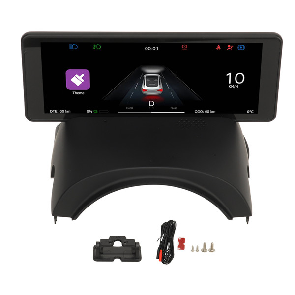 6.86 Inch Car Dashboard Display 1280x480 Overspeed Alerts HUD Dashboard Display Replacement for Tesla Model 3 Without Camera