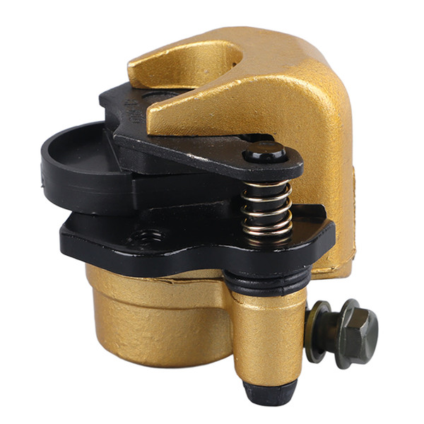 Front Rear Brake Calipers Aluminum Gold Left Pump Stable Braking Fit for 110 to 250cc Four Wheel ATV