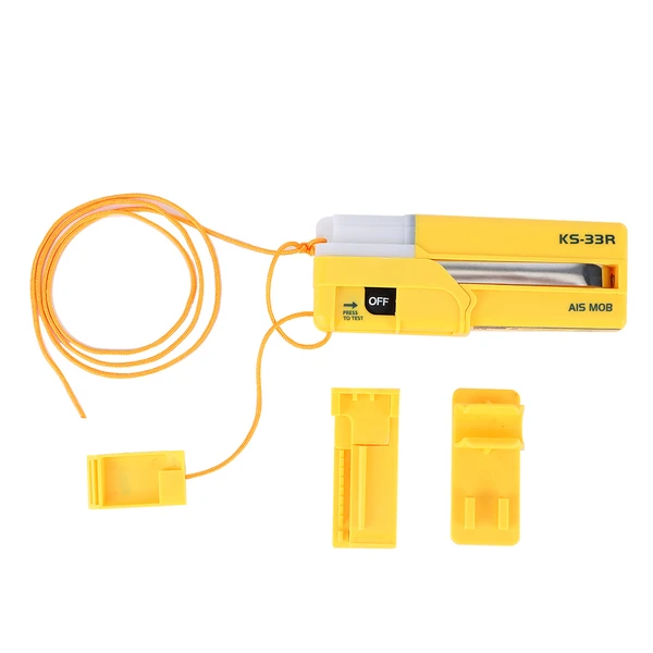 Portable AIS‑MOB Personal Locator Beacon Over Board Rescue Survivor Life Jacket SOS GPS
