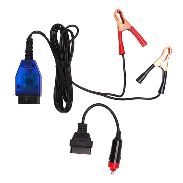 OBD2 Car Memory Data Saver Universal Vehicle Emergency Power Supply Cable Adapter with Red Black Clips