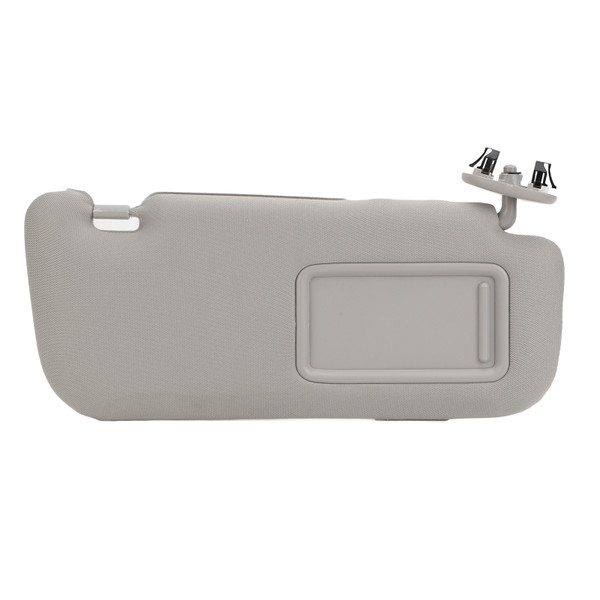 Sun Visor Fabric Grey Sun Shielding Visor Mirror with Makeup Mirror Replacement for Toyota Corolla 2007 to 2013 Right 74310‑02F60‑E0