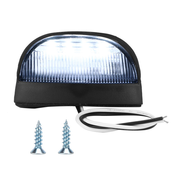 4LED License Plate Lamp Car Tail Lighting 10V‑30V for Truck Trailer RVs SUV Boats