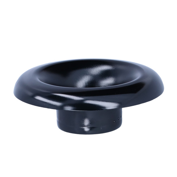 4in Cold Air Intake Turbo Horn Velocity Stack Adapter Decoration CNC Aluminum Car AccessoryBlack