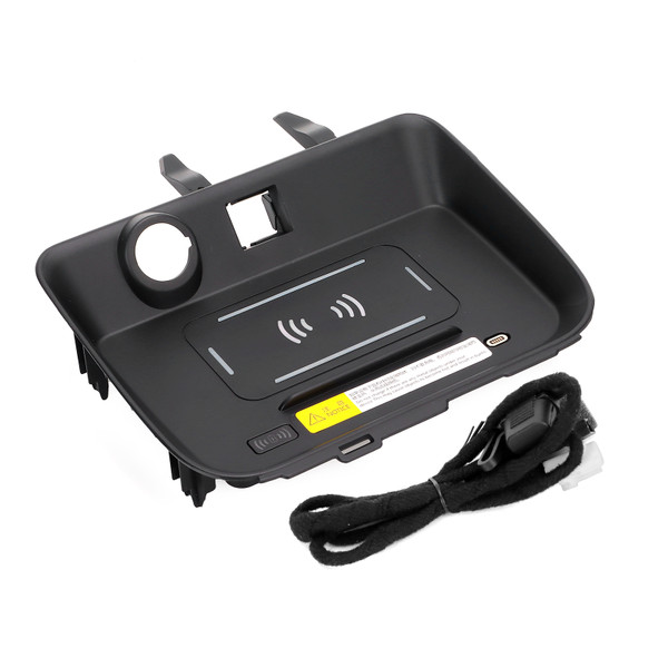 15W Wireless Car Charger 2‑in‑1 Phone Fast Charging Tool Replacement for RAV4 2019‑2021