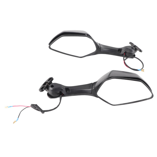 Motorcycle Rear View Mirrors with LED Turn Signal Lights Replacement for NINJA ZX10R 2011‑2015