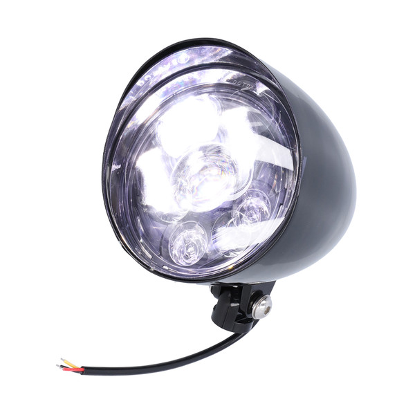 Motorcycle Headlight Black Retro Aluminum Replacement for MercedesBenz 250 BOX 400