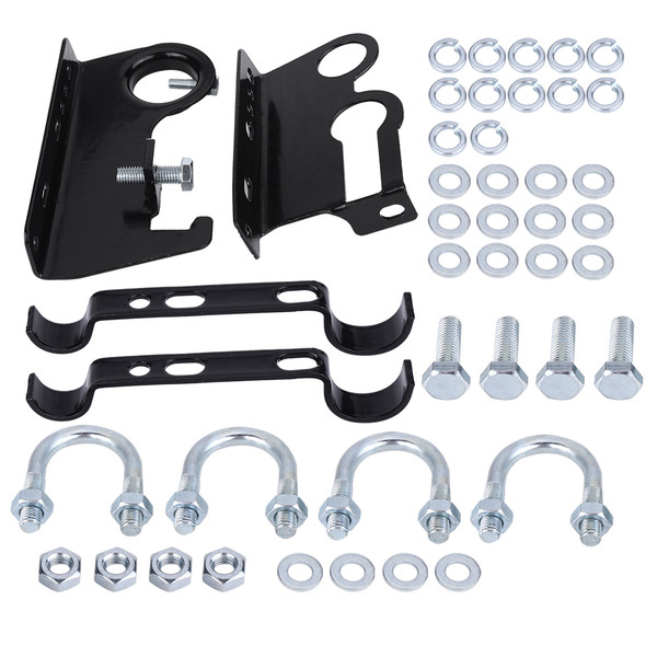 High Lift Farm Jack and Shovel Bracket Holder 4X4 Offroad 4WD Roof Rack Mount Complete Set