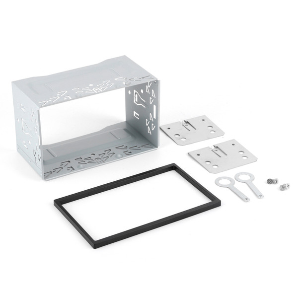 2-Din Center Control DVD Player Frame Navigation Bezel Fascia Trim Kit Universal Accessory