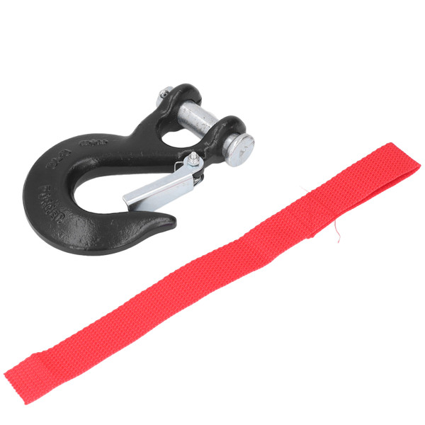 3/8in Clevis Safety Hook Steel 18000lbs Limit Capacity Antirust for Port Off Road Rescue LiftingBlack
