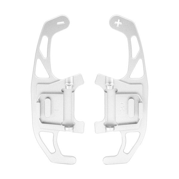 1 Pair Steering Wheel Paddle Shifter Extension Aluminum Alloy Replacement for Sagitar GLI 2016‑2019Silver