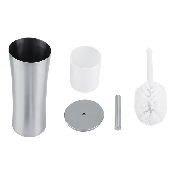 Toilet Cleaner Brush Set Stainless Steel Holder Home Hotel Bathroom Cleaning Tool Set