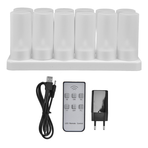 Candle Light Safe Reusable Simulated Flameless LED Candles Light for Parties Weddings Christmas 100‑240VEU Plug