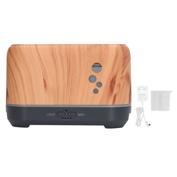Aromatherapy Mist Humidifier 200ml Noiseless Essential Oil Diffuser with Flame Light for Home 100‑240V EU Plug
