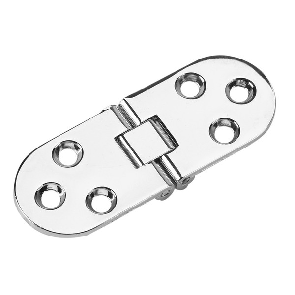80*30mm Zinc Alloy Round Edge Sewing Machine Folding Table Furniture Flip Tray Hinge Silver