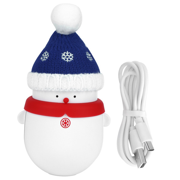 2 in 1 USB Rechargeable Hand Warmer 6000mAh Portable Power Bank Reusable Hand Warmer Christmas GiftBlue