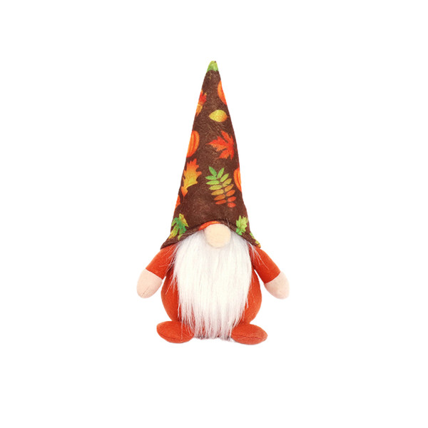 Fall Gnome Plush Autumn Maple Leaf Stuffed Gnome Faceless Doll Harvest Festival Home Decoration