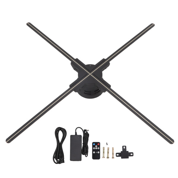 3D Hologram Fan 1600x672 Wifi App Control 22.05 Inch for Exhibitions Shops Bar 100‑240V US Plug