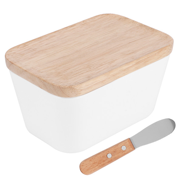 Multifunctional Butter Dish Box Container with Butter Spreader Knife Kitchen Accessories(400# 500ML for 400g Butter )