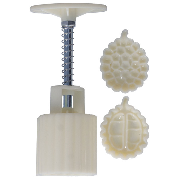 Thickened DIY Mold HandPressed Durian Shaped Cake Mold with 2 Stamps for Home Bakery Kitchen 50g