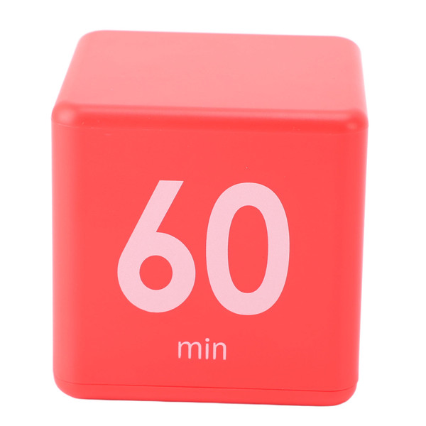 Flip Timer 15 20 30 60 Minutes Gravity Sensing Mini Countdown Timer for Cooking Study Workout Red
