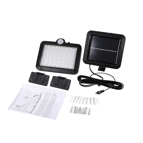 Motion Detector Sensor 56 LED Solar Powered Light Outdoor Garden Security Lamp Wall Mounted