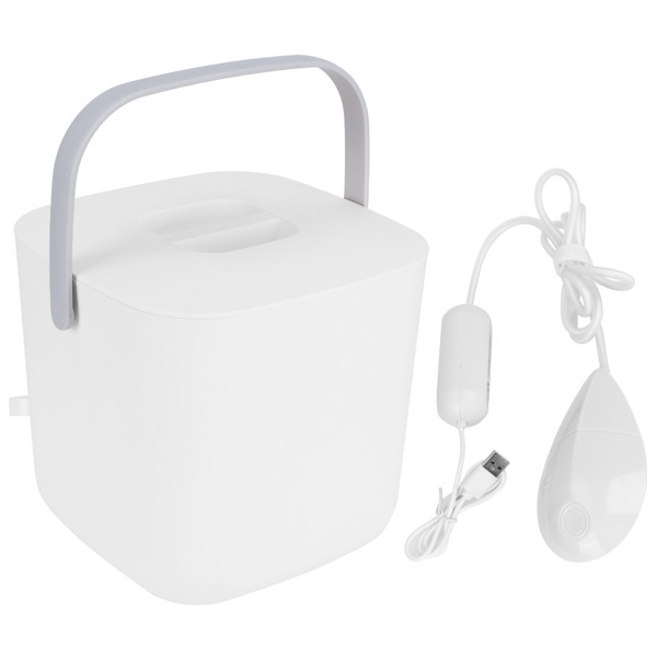 8L Mini Washing Machine Portable USB Powered Ultrasonic Clothes Underwear Laundry WasherWhite