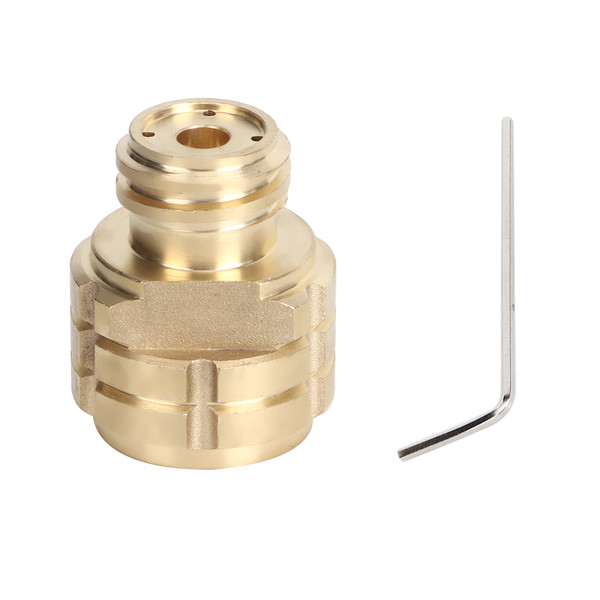 CO2 Cylinder Refill Adapter Female Thread G1/2 to Male Thread TR21-4 for SodaStream Soda Club(Gold )