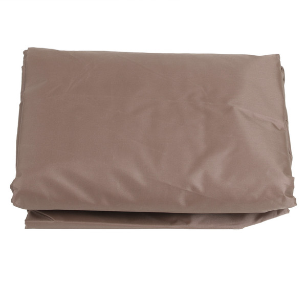 Swing Top Cover Replacement Outdoor Waterproof Dustproof Garden Swing Chair ProtectorCoffee 3‑Seater 190x132x15cm