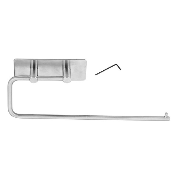 Adhesive 304 Stainless Steel Tissue Storage Rack Home Kitchen Roll Paper Towel Holder