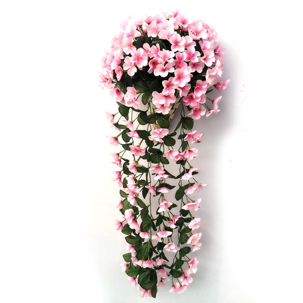 Simulation Flower Wisteria Hanging Basket Simulation Violet Wall Hanging Wedding Home Decoration