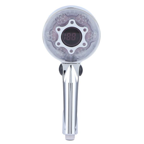 G1/2 Shower Sprayer with 3‑Color LED Hand‑held water‑saving Shower Head for Home Bathroom