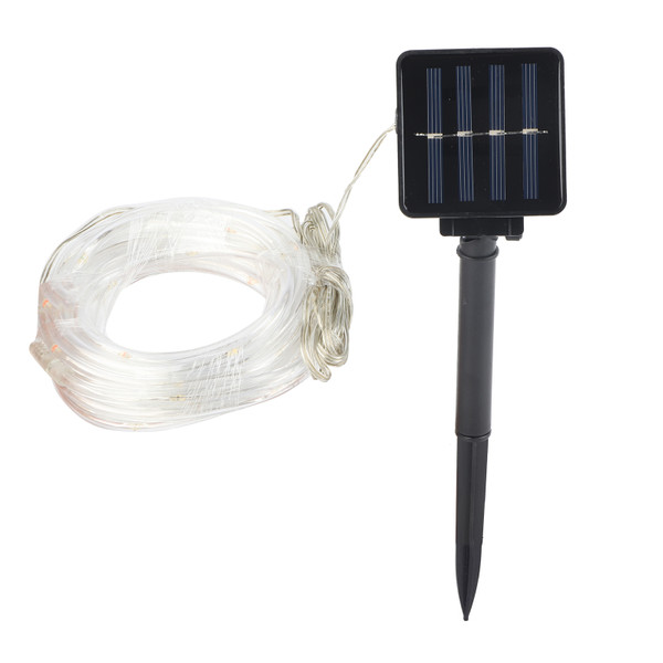 50LED Solar Rope Lights Outdoor Waterproof 7M Colorful Tube String Light for Patio Wedding Party Decor