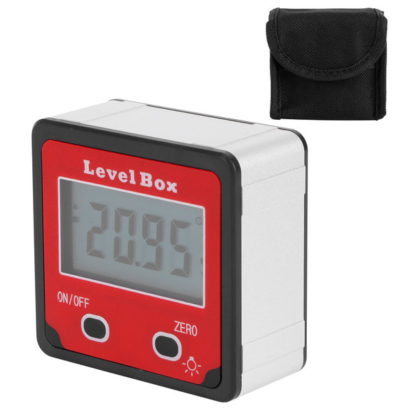 Digital Inclinometer Mini Level Angle Meter Gauge Protractor for Carpentry Architecture Red