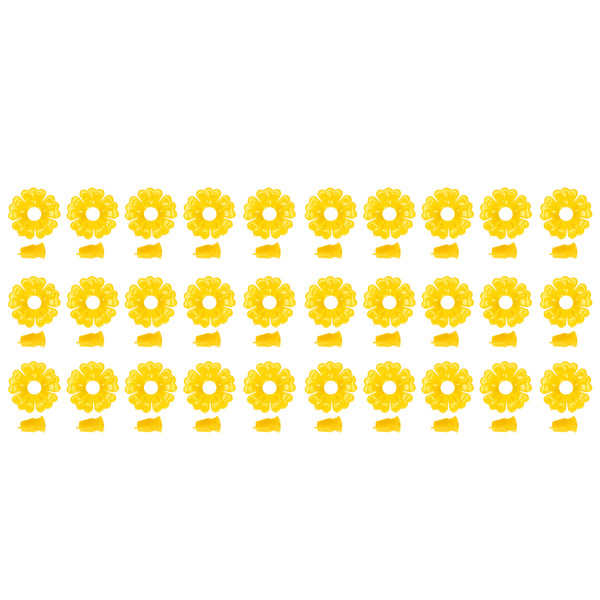 30 Set Hummingbird Feeder Flowers Hanging Bird Feeding Ports Replacement Parts Garden SuppliesYellow