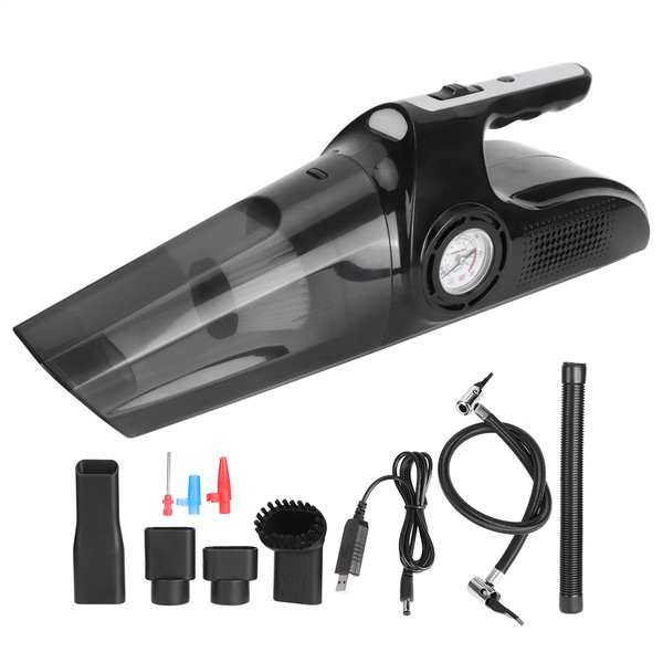 120W Portable USB Rechargeable 4‑In‑1 Cordless Vacuum Cleaner Wet Dry Dual Use for Home Car
