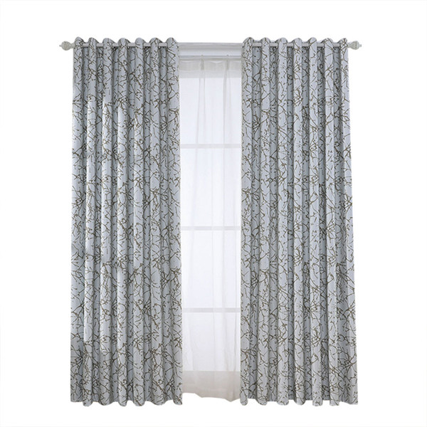 Polyester Window Curtain Shade Bedroom Living Room Kitchen Decor